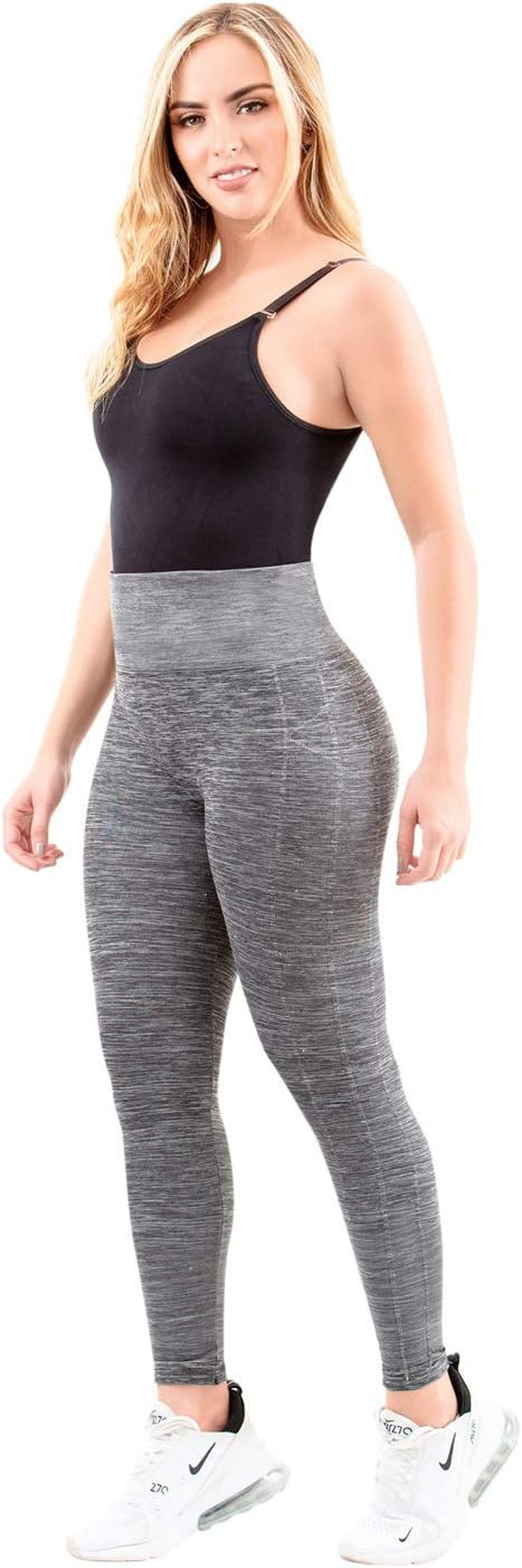 21838 High Waisted Butt Lifter Leggings for Women | Pantalones Deportivos Levanta Cola